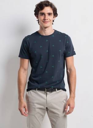 T-shirt bleu PETROL INDUSTRIES homme