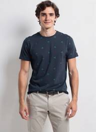 T-shirt bleu PETROL INDUSTRIES homme
