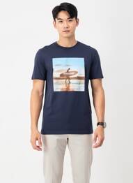 T-shirt bleu JACK & JONES homme