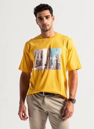 T-shirt bleu JACK & JONES homme