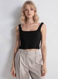 T-shirt noir PIECES femme