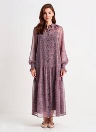 Robe longue rouge MANGO femme