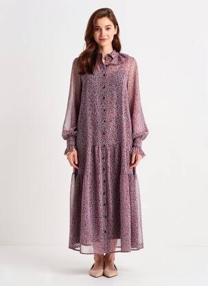 Robe longue rouge MANGO femme
