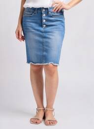 Jupe courte bleu ONLY femme