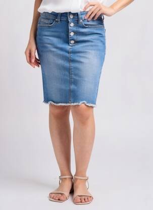 Jupe courte bleu ONLY femme