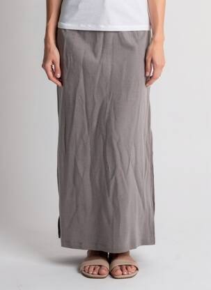 Jupe longue gris SUBDUED femme