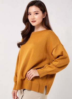 Pull marron MANGO femme