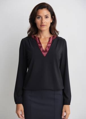 T-shirt noir STREET ONE femme