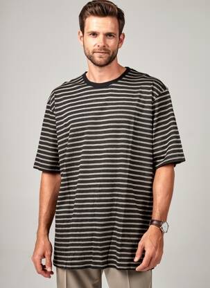 T-shirt noir MANGO homme