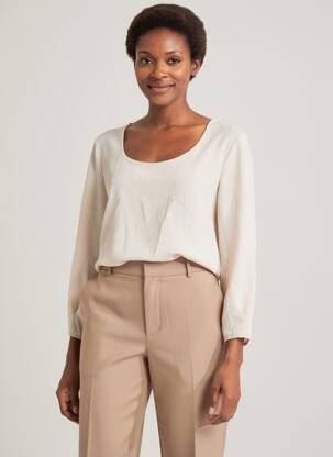 Chemisier beige AMELIE & AMELIE femme