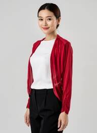 Gilet manches longues rouge STREET ONE femme