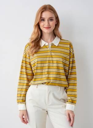 Polo jaune ONLY femme
