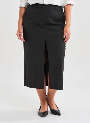 Jupe mi-longue noir VERO MODA femme