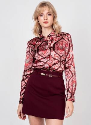 Chemisier rouge MANGO femme