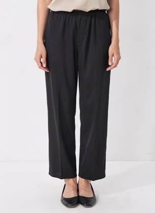Pantalon droit noir LOAVIES femme