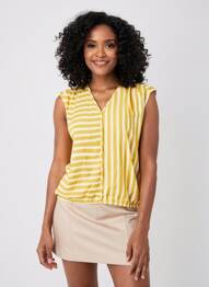 T-shirt jaune STREET ONE femme