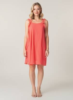Robe courte orange NAF NAF femme