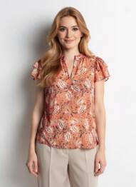 T-shirt orange GARCIA femme