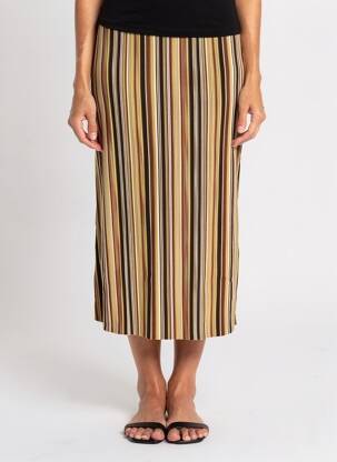 Jupe mi-longue jaune S.OLIVER femme