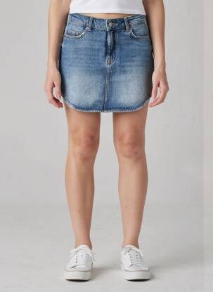 Jupe courte bleu ONLY femme