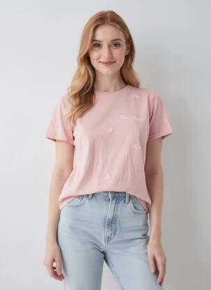 Top rose NAF NAF femme
