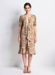 Robe courte marron ONLY femme
