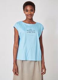 T-shirt bleu STREET ONE femme