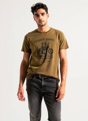 T-shirt vert PETROL INDUSTRIES homme