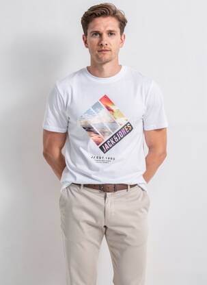T-shirt blanc JACK & JONES homme