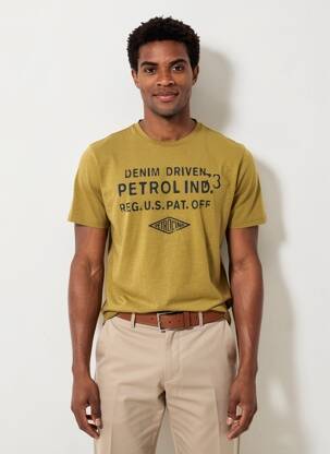 T-shirt beige PETROL INDUSTRIES homme