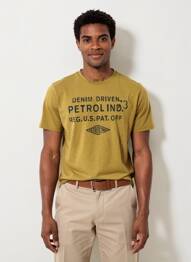 T-shirt beige PETROL INDUSTRIES homme