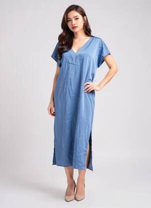 Robe courte bleu VILA femme
