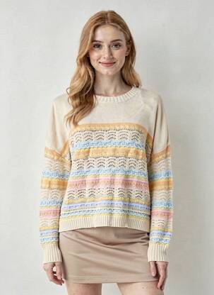 Pull beige ONLY femme