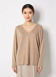 Top marron MANGO femme