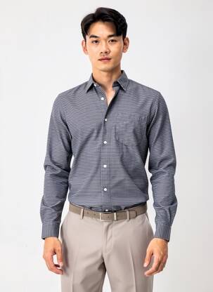 Chemise manches longues bleu JACK & JONES homme