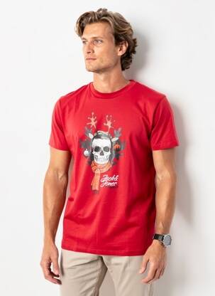 T-shirt rouge JACK & JONES homme