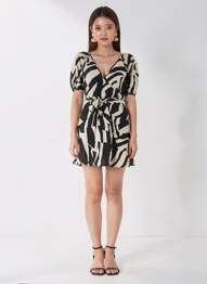 Robe courte noir VILA femme