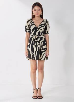 Robe courte noir VILA femme