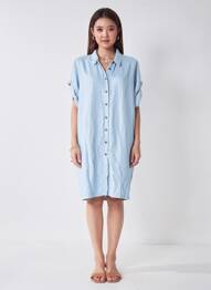 Robe courte bleu LE FABULEUX MARCEL DE BRUXELLES femme
