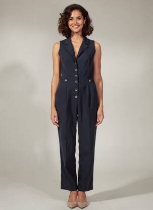 Combi-pantalon bleu MORGAN femme