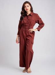 Combi-pantalon rouge MANGO femme