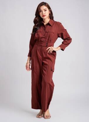 Combi-pantalon rouge MANGO femme