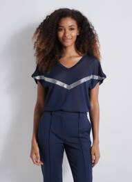 T-shirt bleu ONLY femme