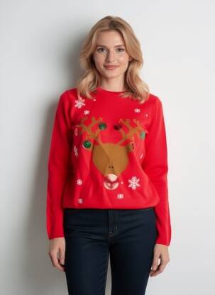 Pull rouge ONLY femme
