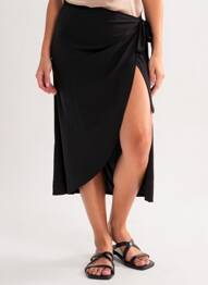 Jupe mi-longue noir VERO MODA femme
