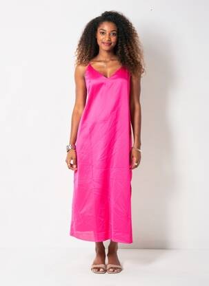 Robe courte rose VILA femme