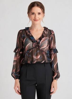 Chemisier noir MOLLY BRACKEN femme