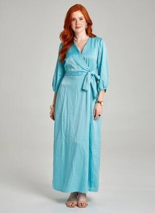 Robe longue bleu ONLY femme