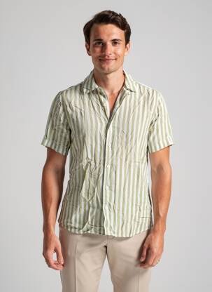 Chemise manches courtes vert ONLY&SONS homme