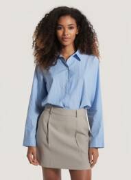 Chemisier bleu ONLY femme